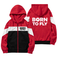 Thumbnail for Born To Fly Special Designed Colourful Zipped Hoodies