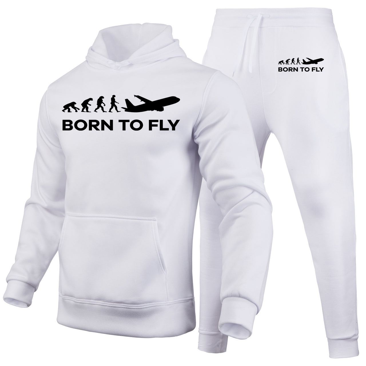 Born To Fly Designed Hoodies & Sweatpants Set
