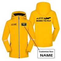 Thumbnail for Born To Fly Designed Rain Coats & Jackets