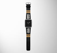 Thumbnail for Born To Fly & Pilot Epaulettes (4,3,2 Lines) Leather Apple Watch Straps