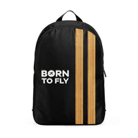 Thumbnail for Born To Fly & Pilot Epaulettes (2 Lines) Designed Backpacks