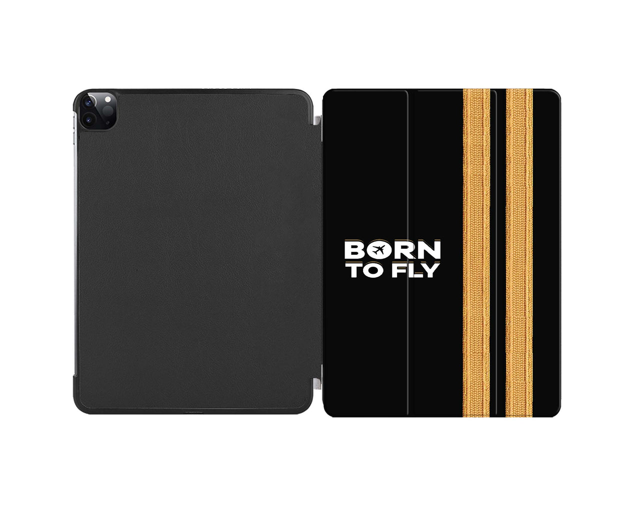 Born To Fly & Pilot Epaulettes (2 Lines) Designed iPad Cases