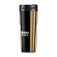 Thumbnail for Born To Fly & Pilot Epaulettes (3 Lines) Designed Travel Mugs