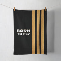 Thumbnail for Born To Fly & Pilot Epaulettes (3 Lines) Designed Towels