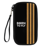 Thumbnail for Born To Fly & Pilot Epaulettes (3 Lines) Designed Travel Cases & Wallets