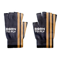 Thumbnail for Born To Fly & Pilot Epaulettes (3 Lines) Designed Cut Gloves