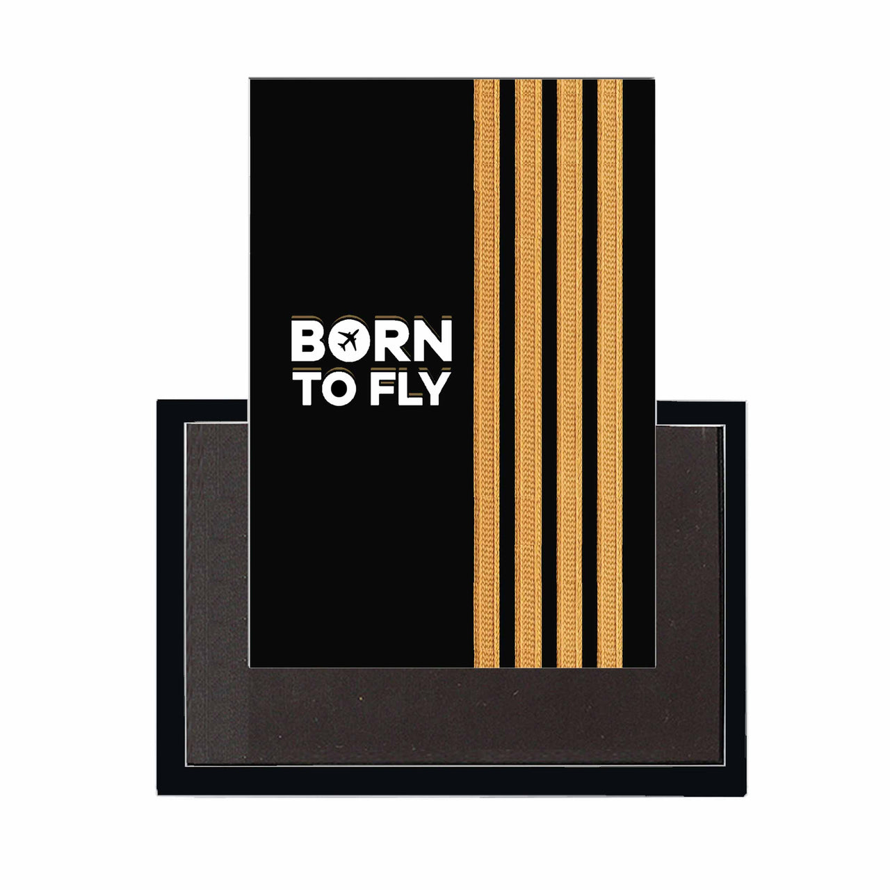Born To Fly & Pilot Epaulettes (4 Lines) Designed Magnets