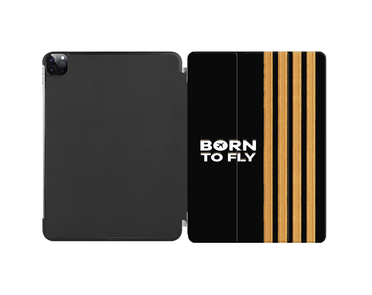 Born To Fly & Pilot Epaulettes (4 Lines) Designed iPad Cases