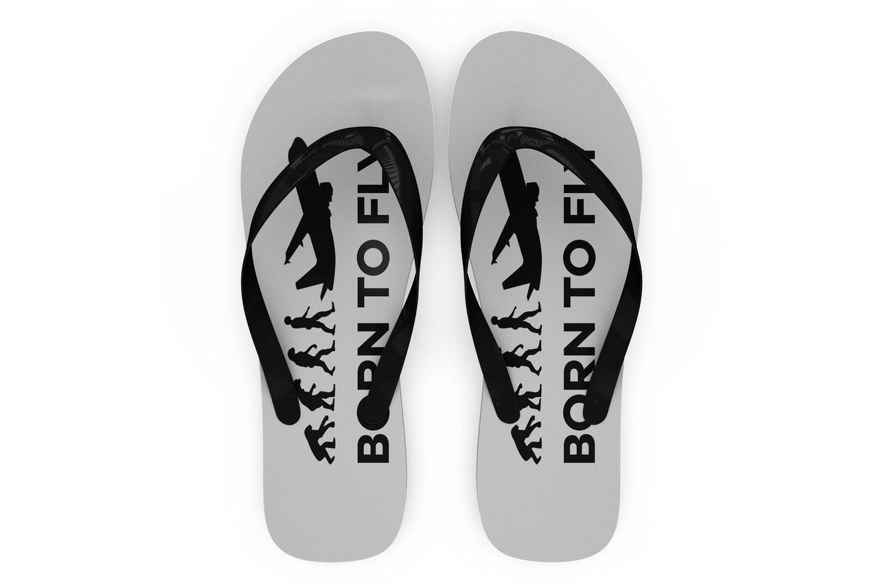 Born To Fly Designed Slippers (Flip Flops)