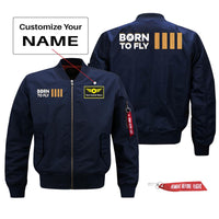 Thumbnail for Born to Fly (4 Lines) Designed Pilot Jackets (Customizable)
