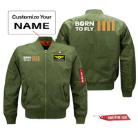 Thumbnail for Born to Fly (4 Lines) Designed Pilot Jackets (Customizable)