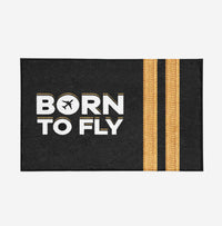 Thumbnail for Born to Fly & Pilot Epaulettes (2 Lines) Designed Door Mats