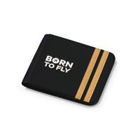 Thumbnail for Born to Fly & Pilot Epaulettes (4,3,2 Lines) Designed Wallets