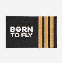 Thumbnail for Born to Fly & Pilot Epaulettes (3 Lines) Designed Door Mats