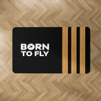 Thumbnail for Born to Fly & Pilot Epaulettes 3 Lines Designed Carpet & Floor Mats
