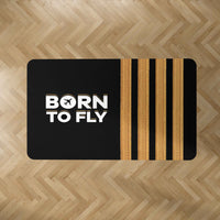 Thumbnail for Born to Fly & Pilot Epaulettes 4 Lines Designed Carpet & Floor Mats