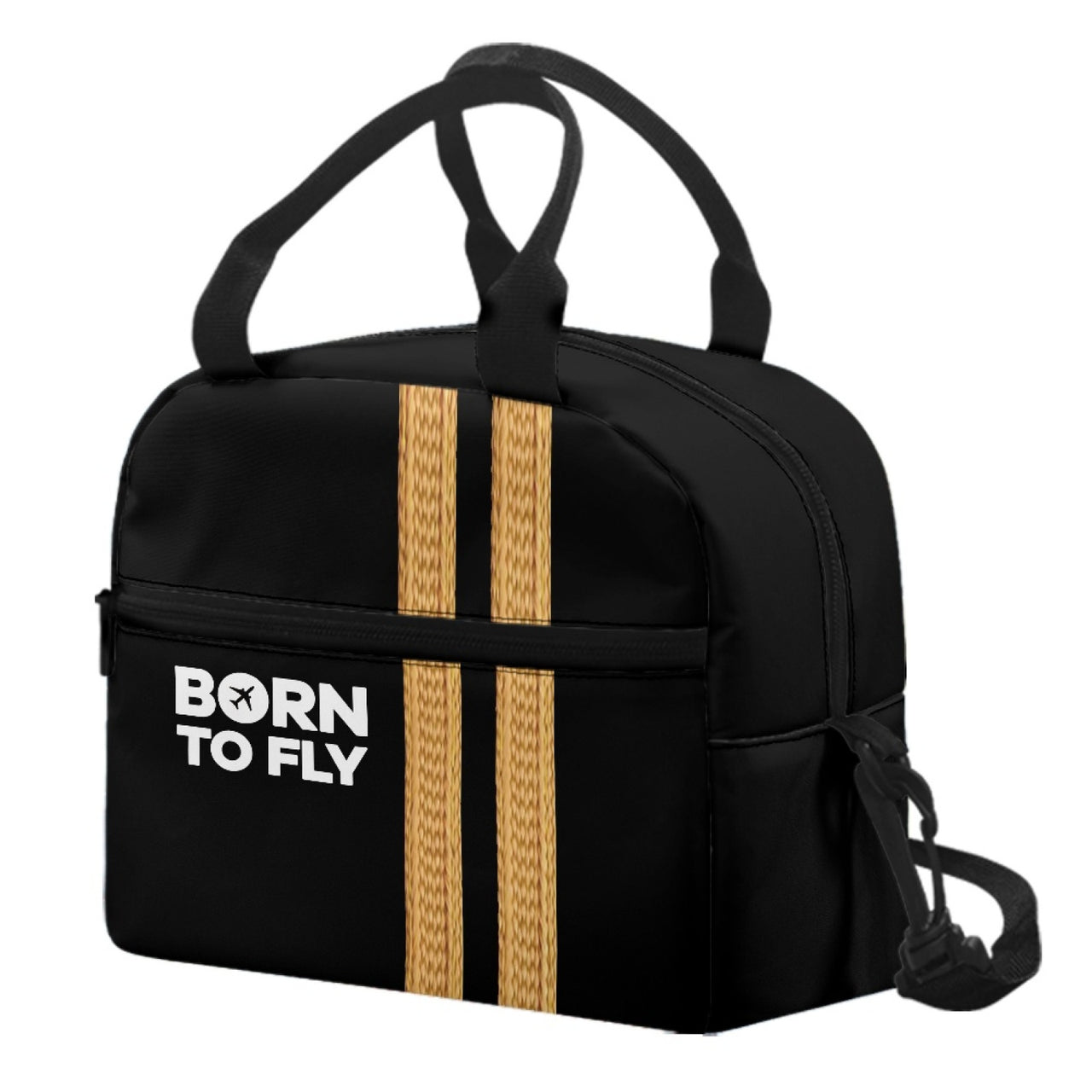 Born to Fly & Pilot Epaulettes (4,3,2 Lines) Designed Lunch Bags