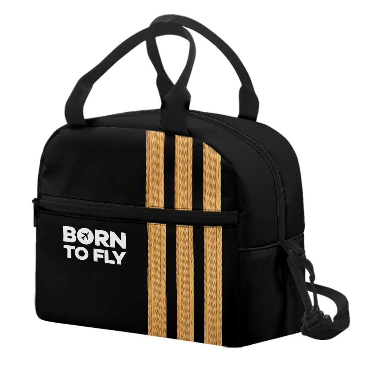 Born to Fly & Pilot Epaulettes (4,3,2 Lines) Designed Lunch Bags