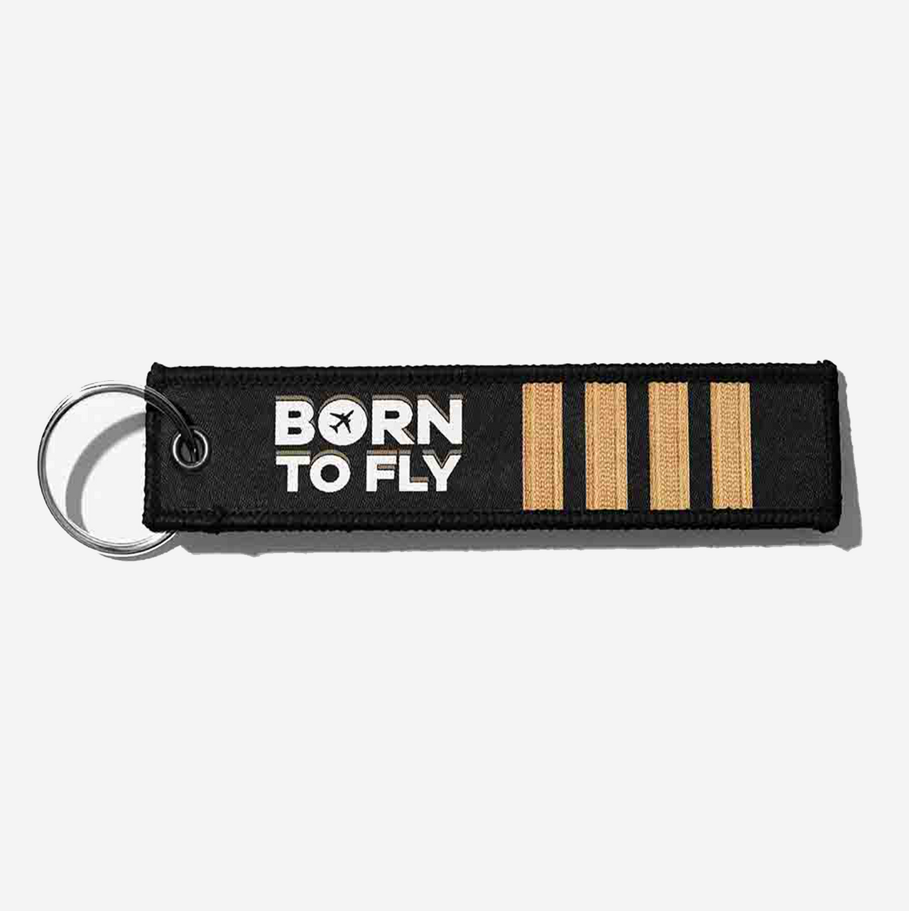 Born to Fly & Pilot Epaulettes (4 Lines) Designed Key Chains