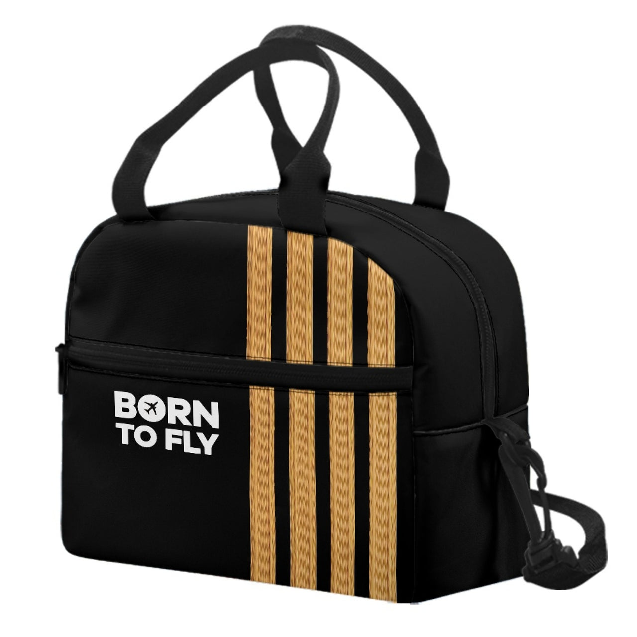 Born to Fly & Pilot Epaulettes (4,3,2 Lines) Designed Lunch Bags