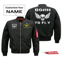 Thumbnail for Born To Fly (Skeleton) Designed Pilot Jackets (Customizable)