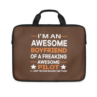 Thumbnail for I am an Awesome Boyfriend Designed Laptop & Tablet Bags