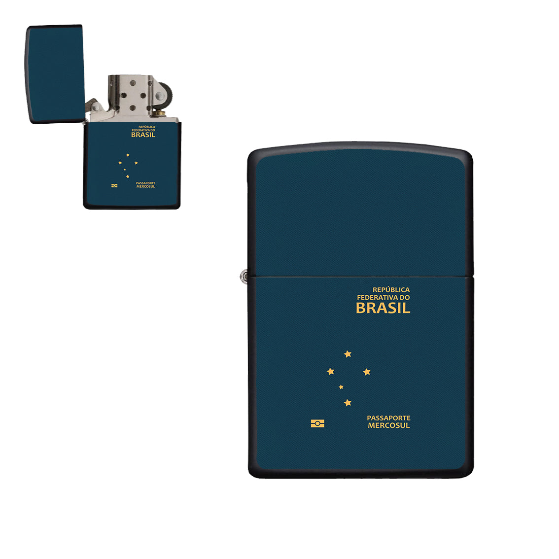 Brasil Passport Designed Metal Lighters