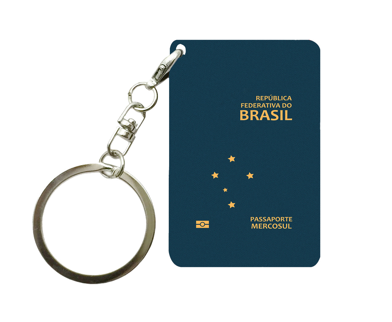 Brasil Passport Designed Key Chains
