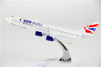 Thumbnail for British Airways Boeing 747 (Oneworld Livery) Airplane Model (16CM)