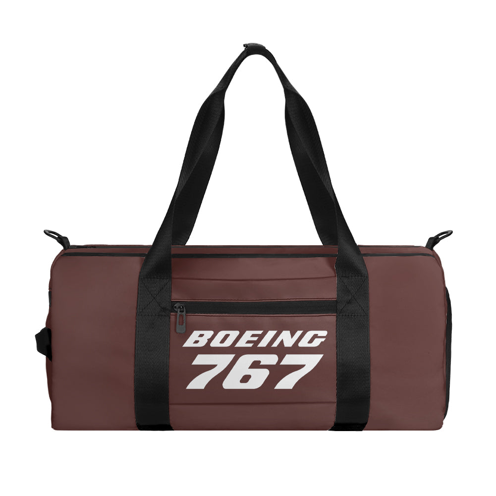 Boeing 767 & Text Designed Sports Bag