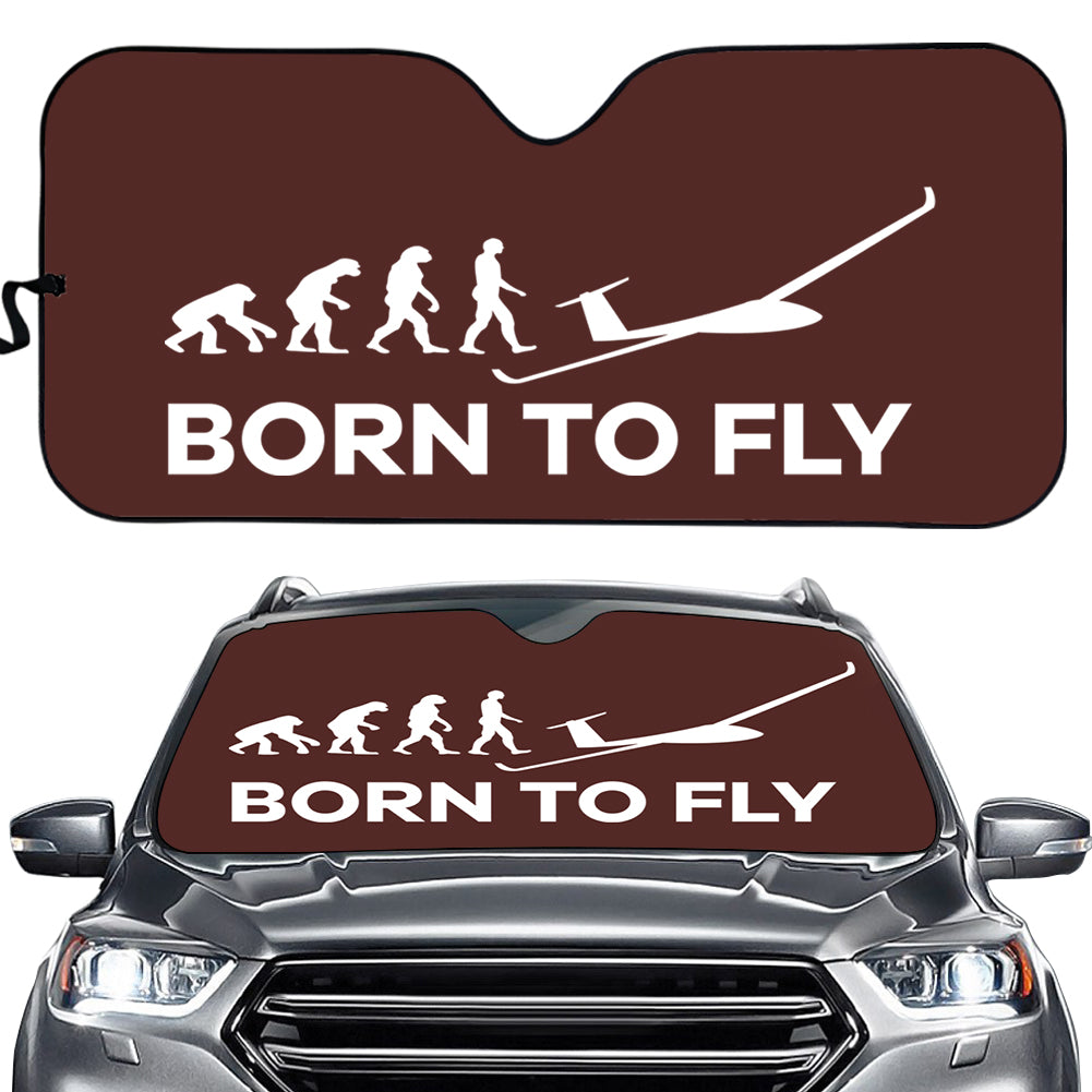 Born To Fly Glider Designed Car Sun Shade