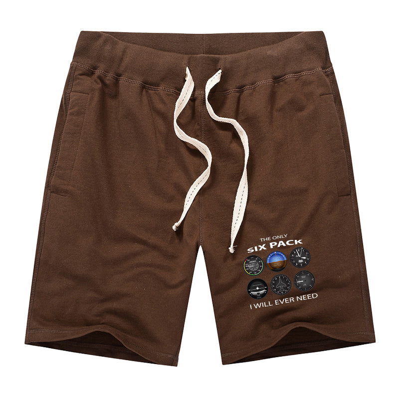 The Only Six Pack I Will Ever Need Designed Cotton Shorts