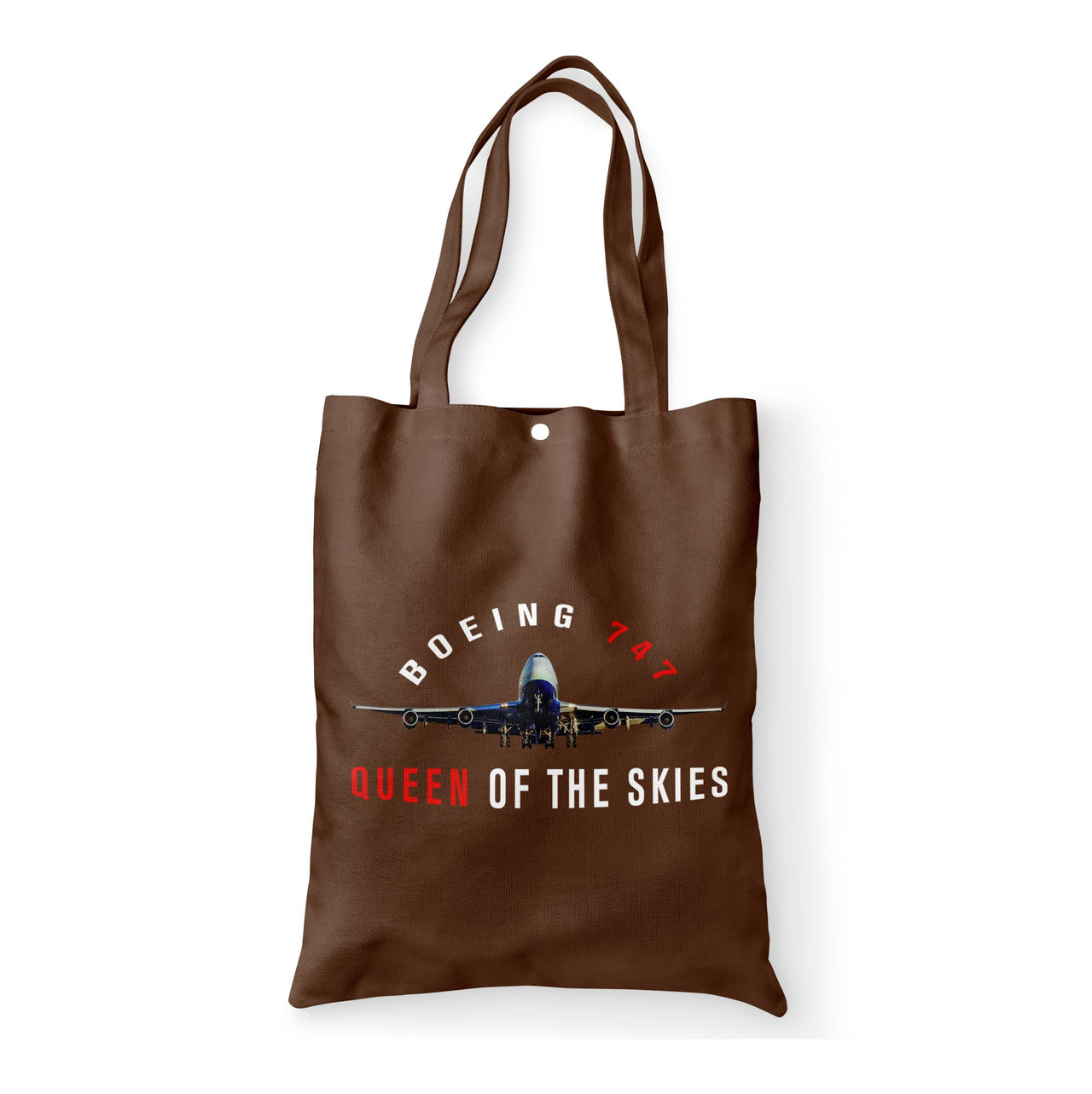 Boeing 747 Queen of the Skies Designed Tote Bags