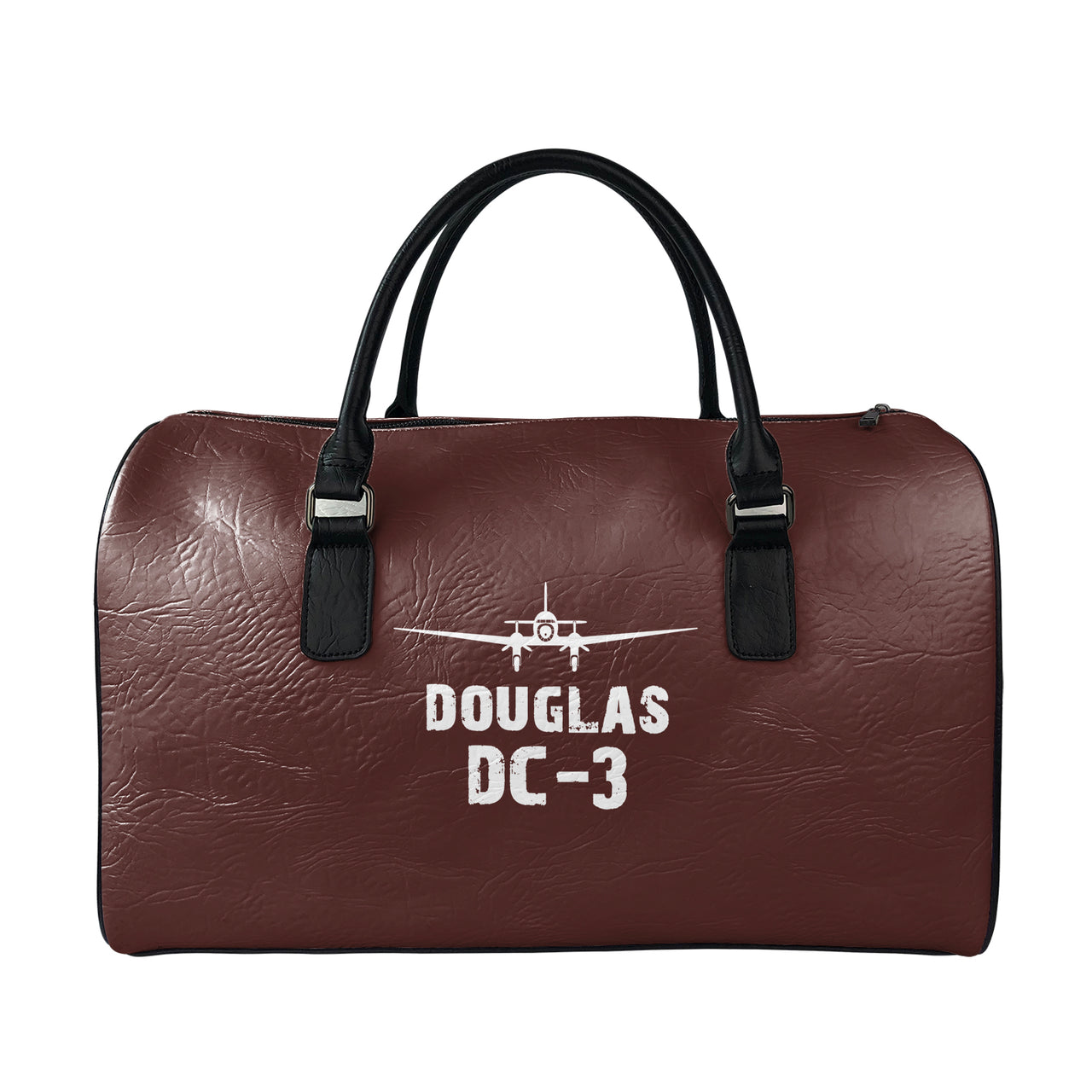 Douglas DC-3 & Plane Designed Leather Travel Bag