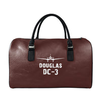 Thumbnail for Douglas DC-3 & Plane Designed Leather Travel Bag