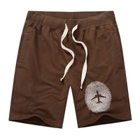Thumbnail for Aviation Finger Print Designed Cotton Shorts