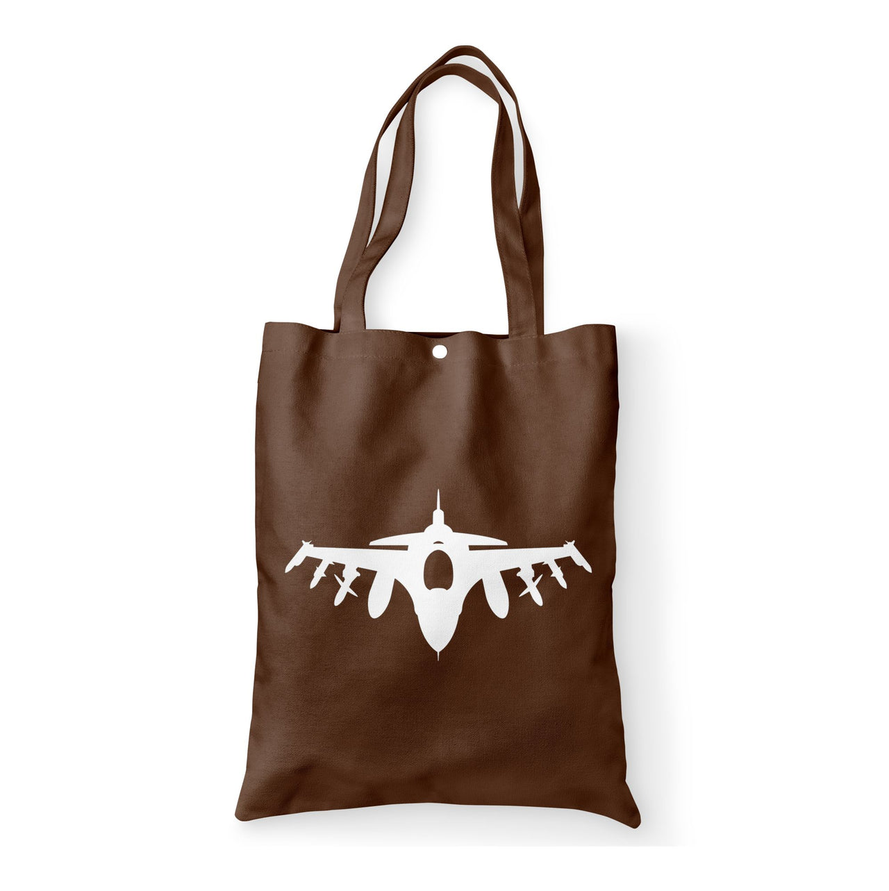 Fighter Jet 16 Silhouette Designed Tote Bags