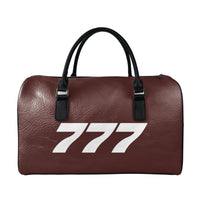 Thumbnail for 777 Flat Text Designed Leather Travel Bag