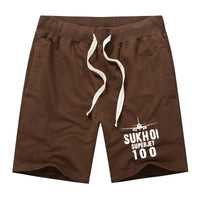 Thumbnail for Sukhoi Superjet 100 & Plane Designed Cotton Shorts