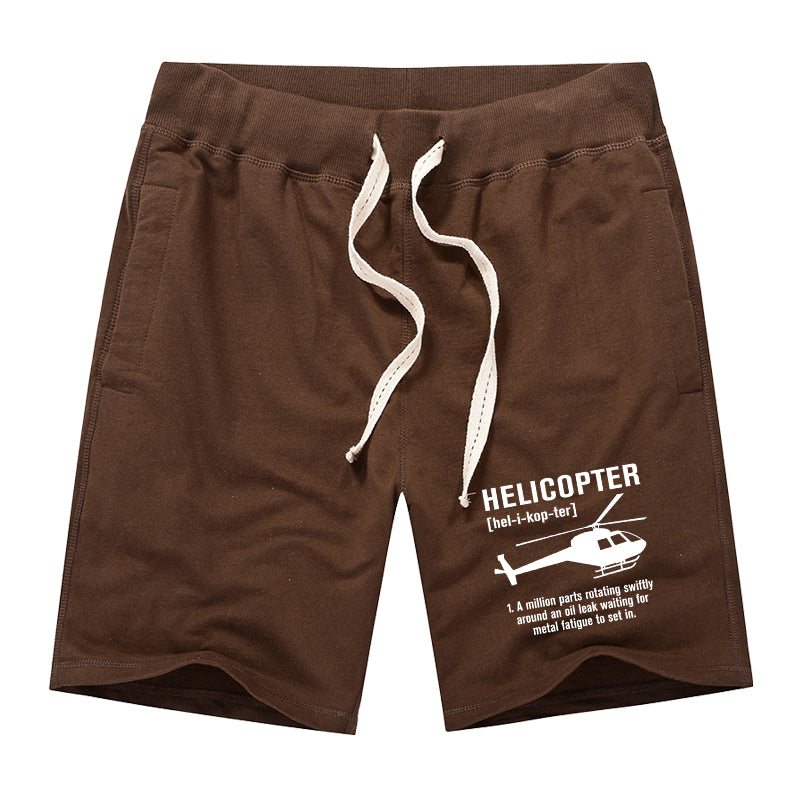 Helicopter [Noun] Designed Cotton Shorts