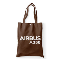 Thumbnail for Airbus A350 & Text Designed Tote Bags
