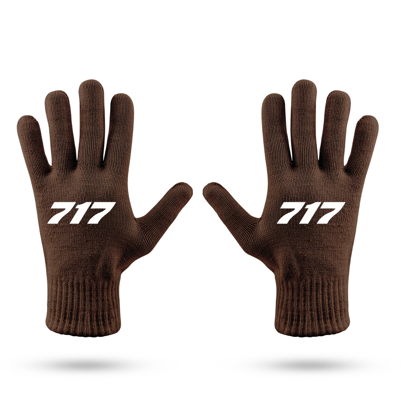 717 Flat Text Designed Gloves