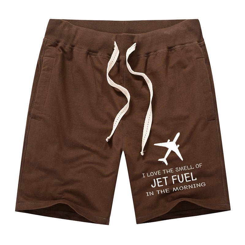 I Love The Smell Of Jet Fuel In The Morning Designed Cotton Shorts