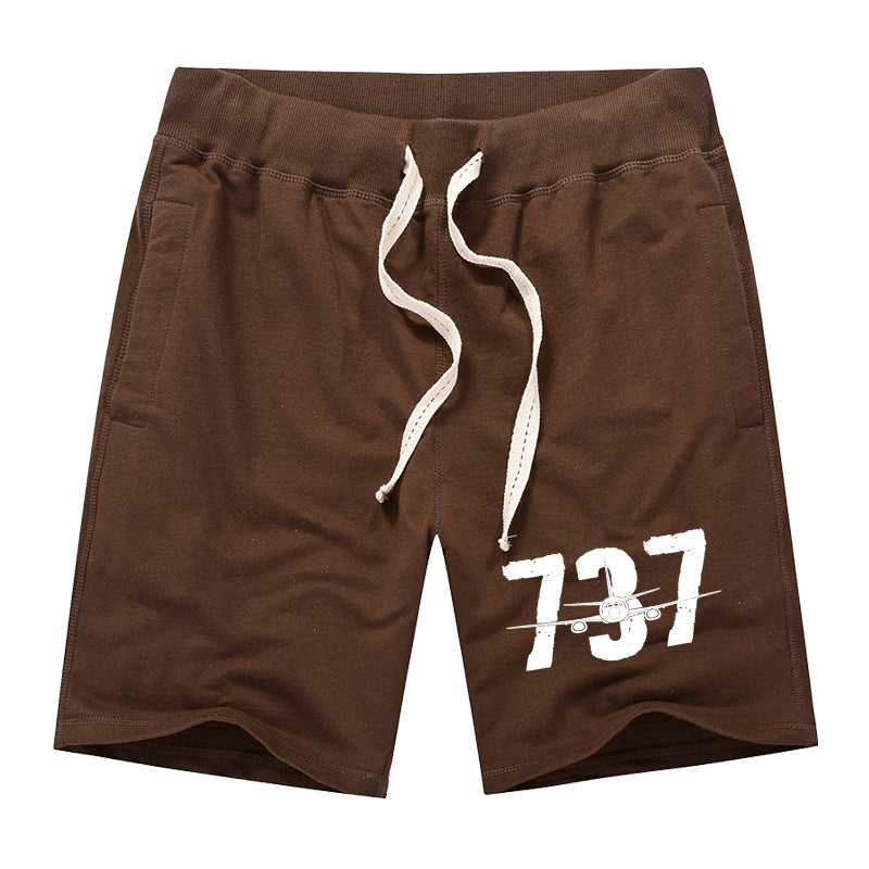 Boeing 737 Designed Designed Cotton Shorts