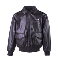 Thumbnail for The Bombardier Learjet 75 Designed Leather Bomber Jackets (NO Fur)