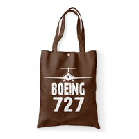 Thumbnail for Boeing 727 & Plane Designed Tote Bags