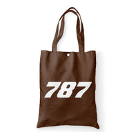 Thumbnail for 787 Flat Text Designed Tote Bags