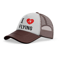 Thumbnail for I Love Flying Designed Trucker Caps & Hats
