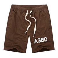 Thumbnail for A380 Flat Text Designed Cotton Shorts