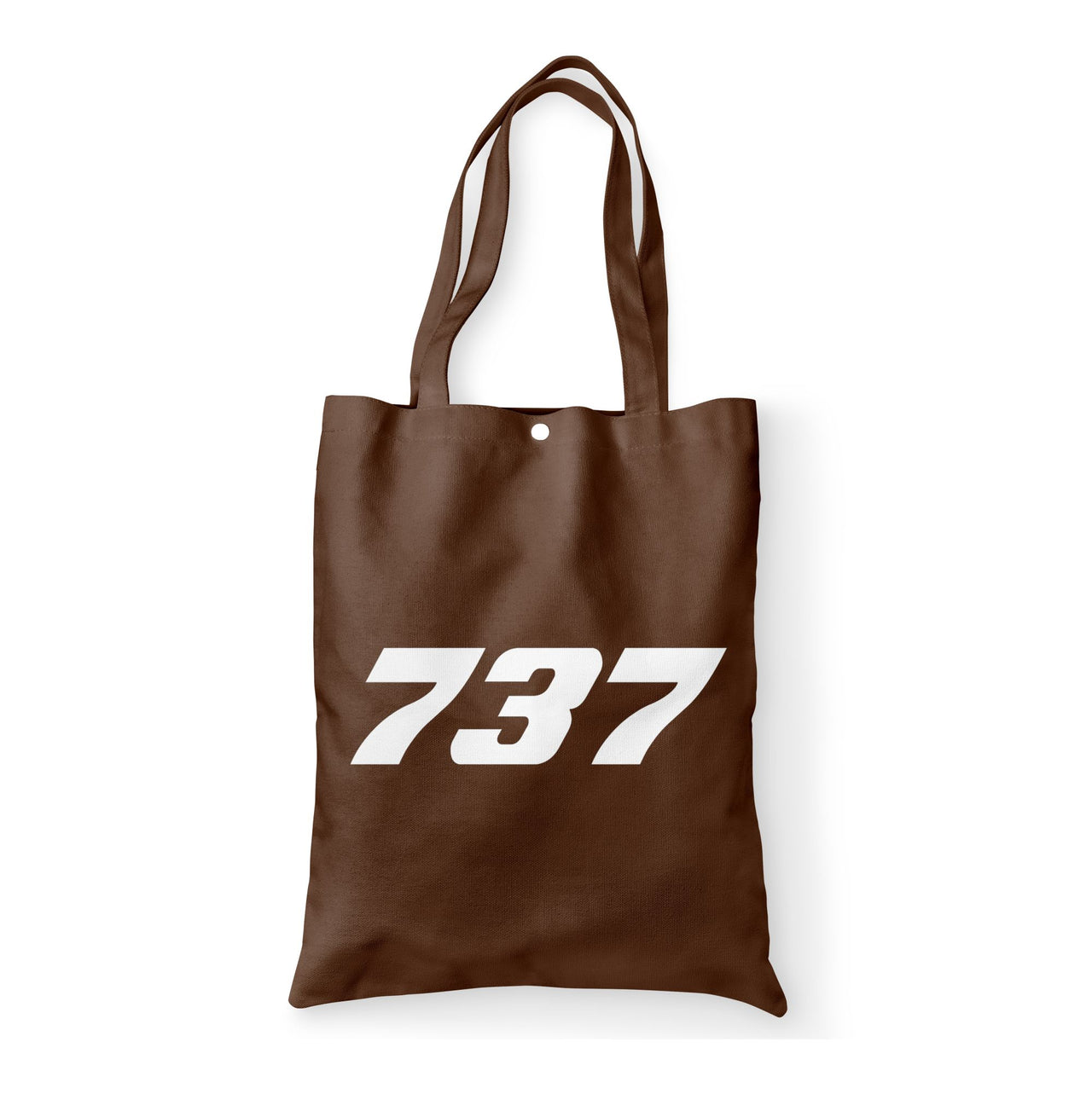 737 Flat Text Designed Tote Bags